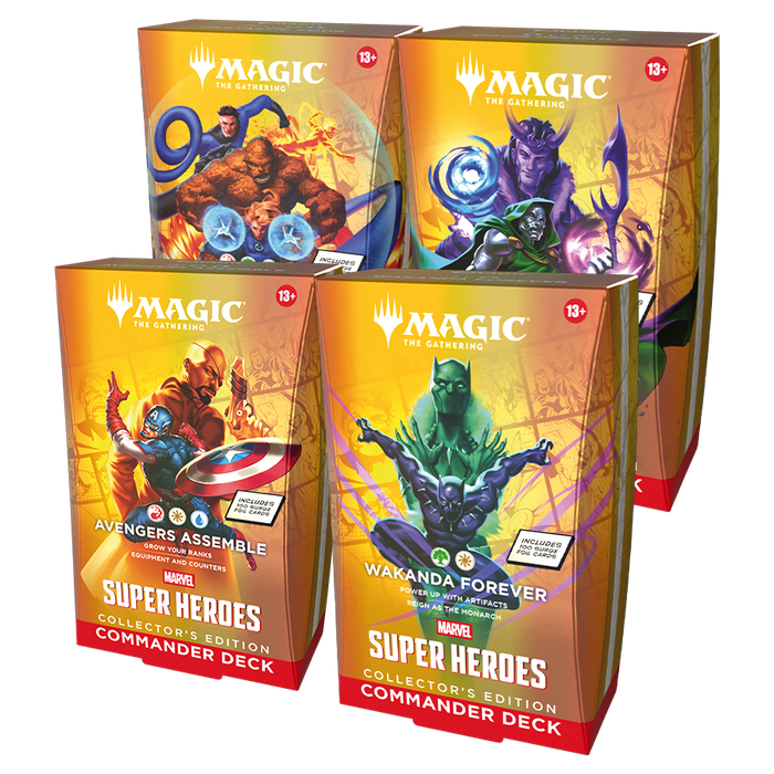 Magic The Gathering Marvel Super Heroes Commander Collector's Edition Deck/Case - Pastime Sports & Games