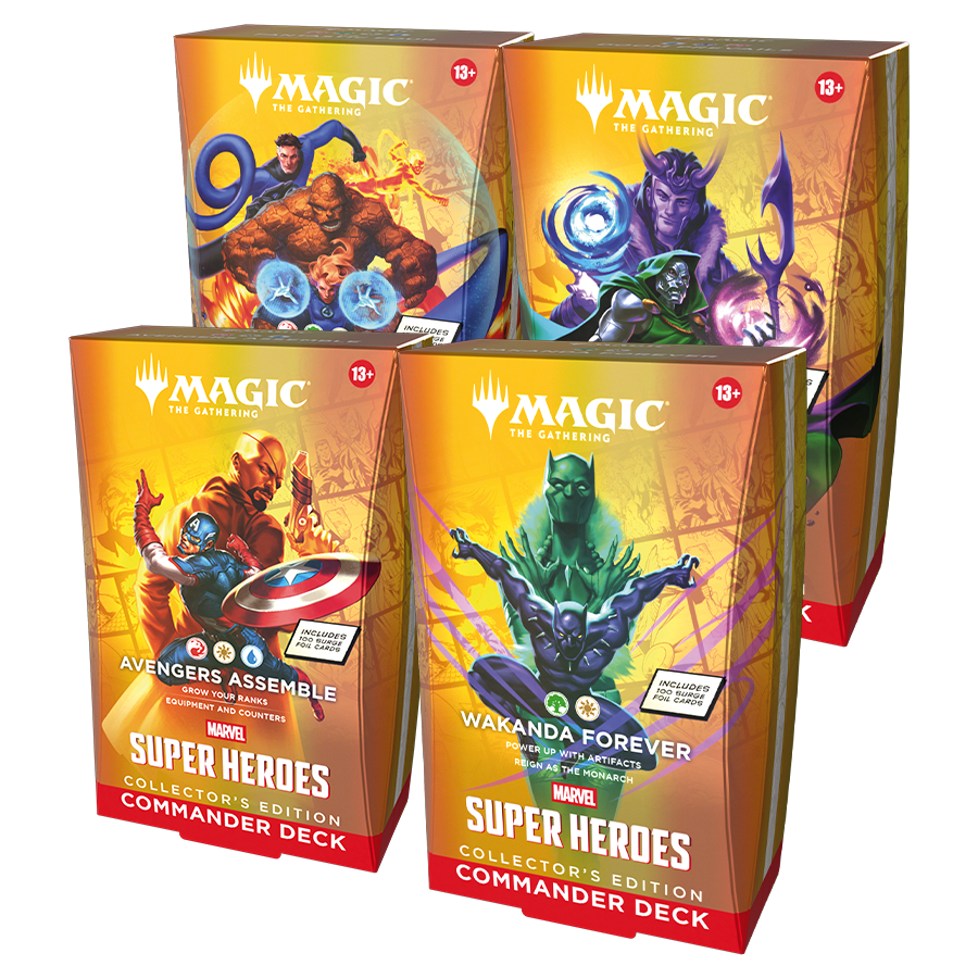 Magic The Gathering Marvel Super Heroes Commander Collector's Edition Deck/Case - Pastime Sports & Games