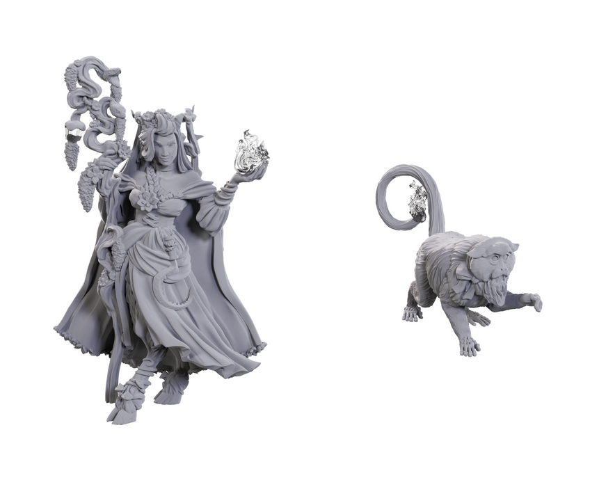 Critical Role Unpainted Miniatures Fearne Calloway & Mister (90722) - Pastime Sports & Games