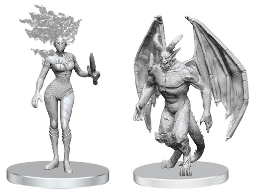 Pathfinder Battles Deep Cuts Unpainted Miniatures Gargoyle & Shae - Pastime Sports & Games