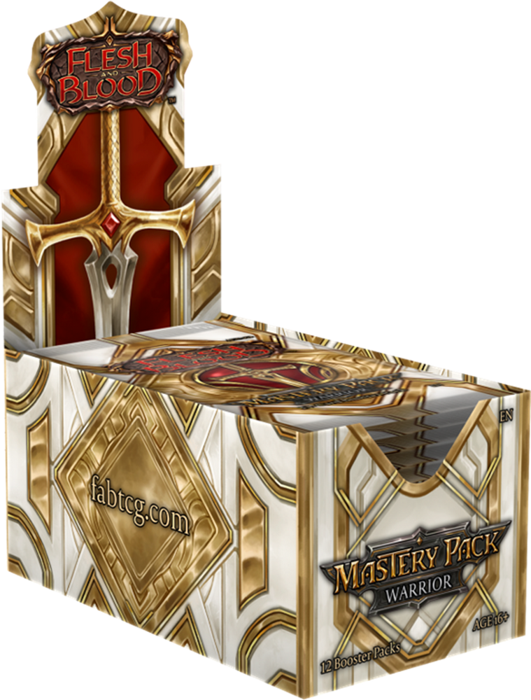 Flesh & Blood Mastery Pack Warrior Booster Box - Pastime Sports & Games