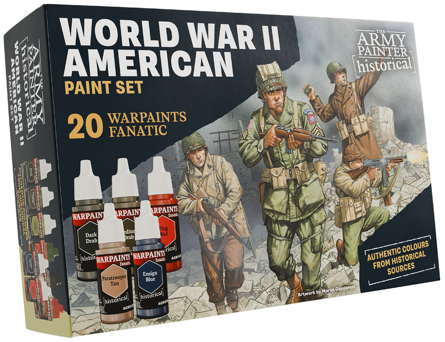 The Army Painter Historical WWII American Paint Set - Pastime Sports & Games