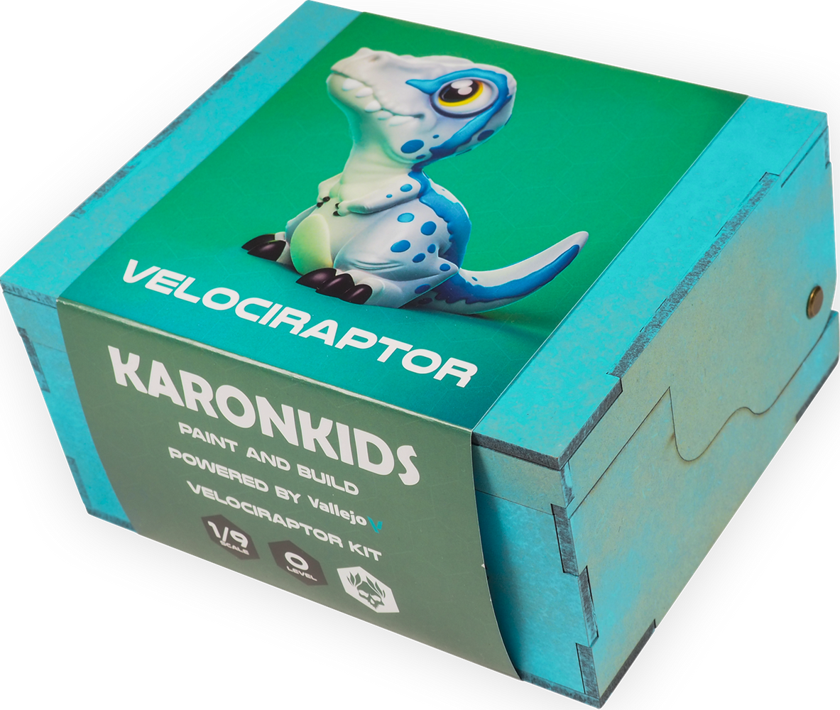 Vallejo & Karonkids Velociraptor Miniature Paint Set