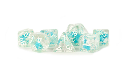 MDG 7-Piece Dice Set Snowflake Inclusion - Pastime Sports & Games