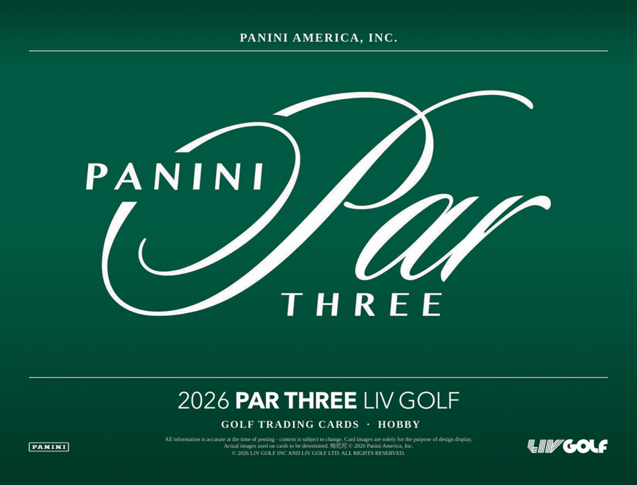 2026 Panini Par Three LIV Golf Hobby Box PRE ORDER