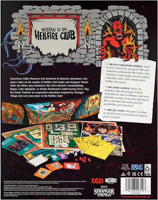 Dungeons & Dragons Stranger Things Welcome To The Hellfire Club - Pastime Sports & Games