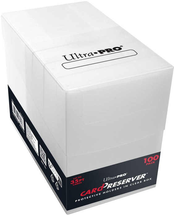 Ultra Pro Card Preserver In Clear Box 100ct - Pastime Sports & Games