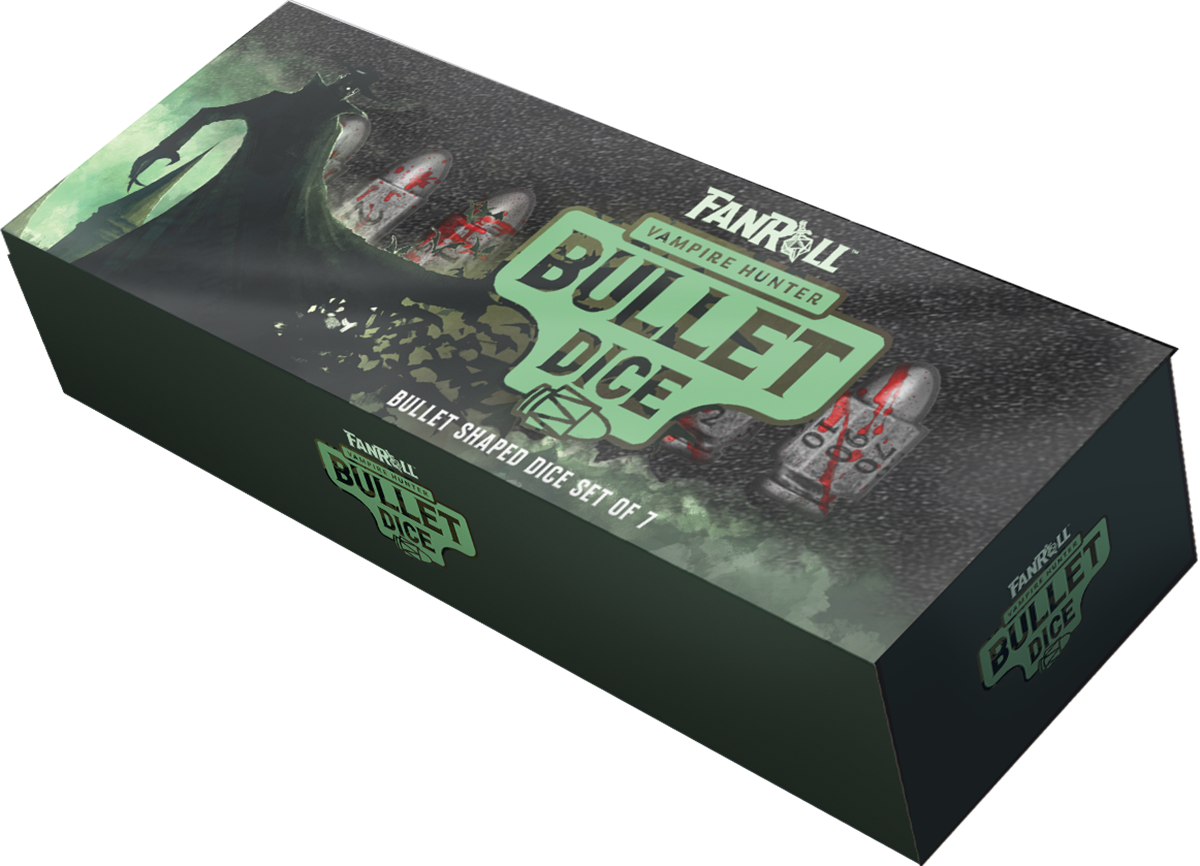 FanRoll 7-Piece Bullet Dice Set Vampire Hunter - Pastime Sports & Games