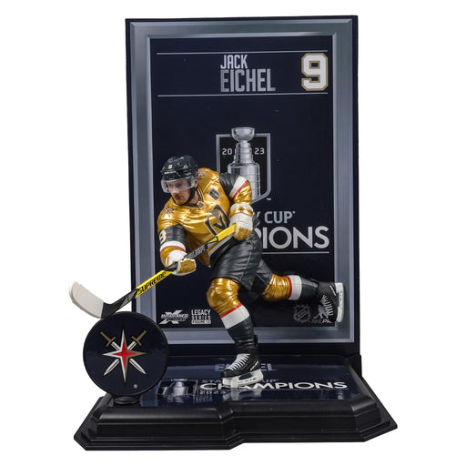 Jack Eichel 2023 Stanley Cup Champions Las Vegas Knights 7" NHL Posed Figure - Pastime Sports & Games