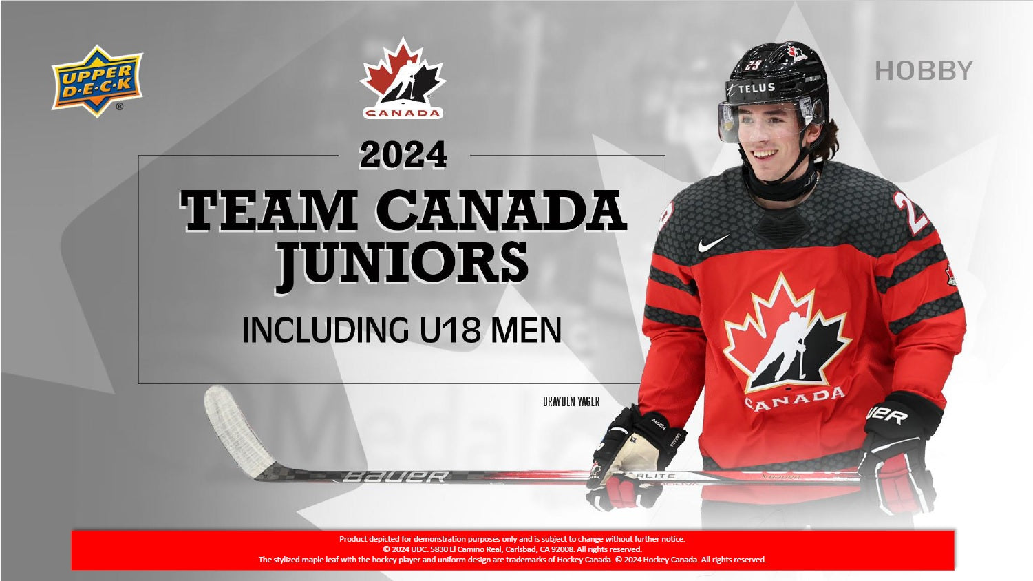 2024 Upper Deck Team Canada Juniors Hockey Hobby Box PRE ORDER