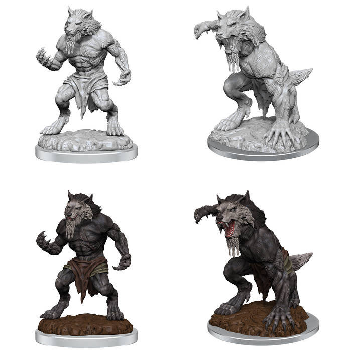 Critical Role Unpainted Miniatures Fey Werewolves (90557)