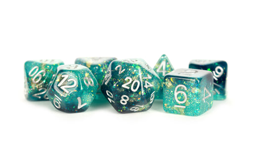 MDG 7-Piece Dice Set Eternal Teal And Black - Pastime Sports & Games