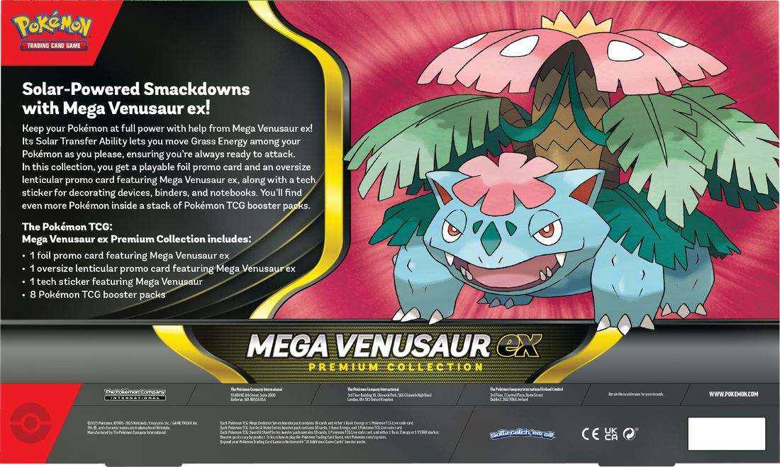 Pokemon Mega Venusaur ex Premium Collection Box/Case PRE ORDER - Pastime Sports & Games