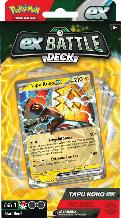 Pokemon ex Battle Decks Tapu Koko ex / Iron Leaves ex