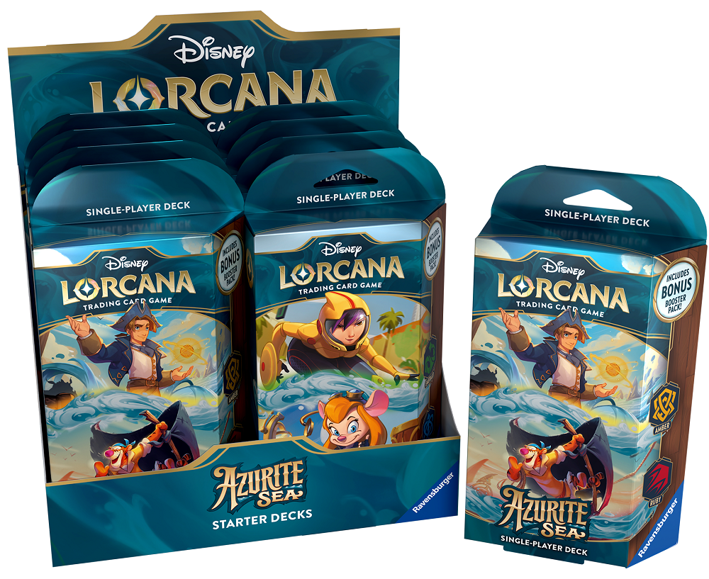 Disney Lorcana Azurite Sea Starter Decks | Pastime Sports & Games