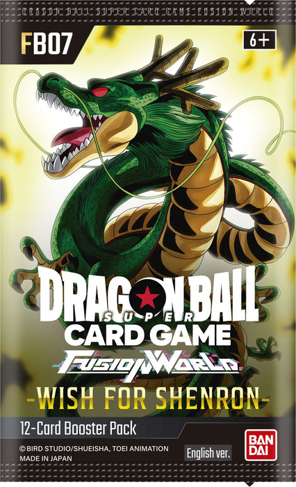 Dragon Ball Super Fusion World Wish For Shenron Booster Box - Pastime Sports & Games