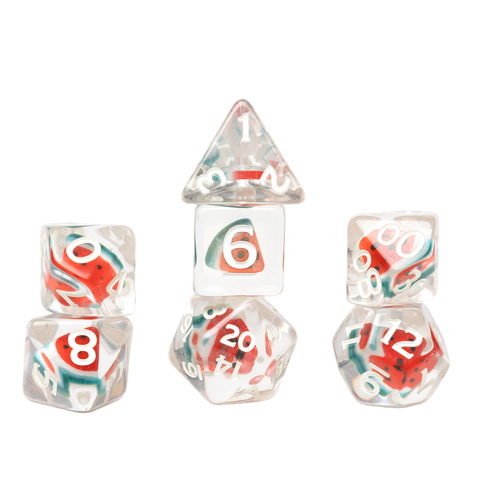 Sirius Dice 7-Piece Dice Set Fruit Slice - Pastime Sports & Games
