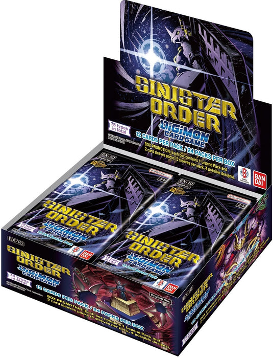 Digimon Sinister Order Extra Booster Box/Case - Pastime Sports & Games