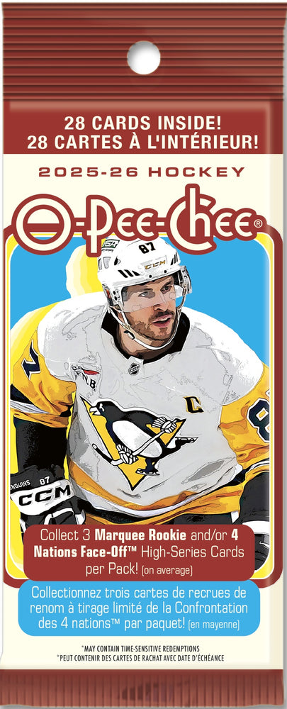 2025/26 Upper Deck O-Pee-Chee NHL Hockey Value Packs - Pastime Sports & Games