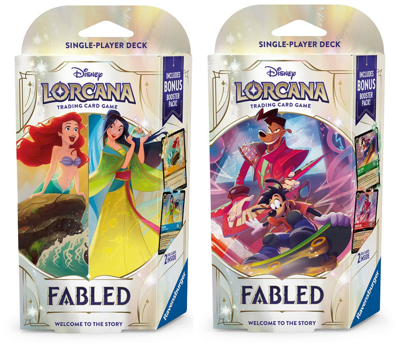 Disney Lorcana Fabled Starter Decks Pastime Sports & Games Disney Lorcana Fabled Starter Decks Pastime Sports & Games
