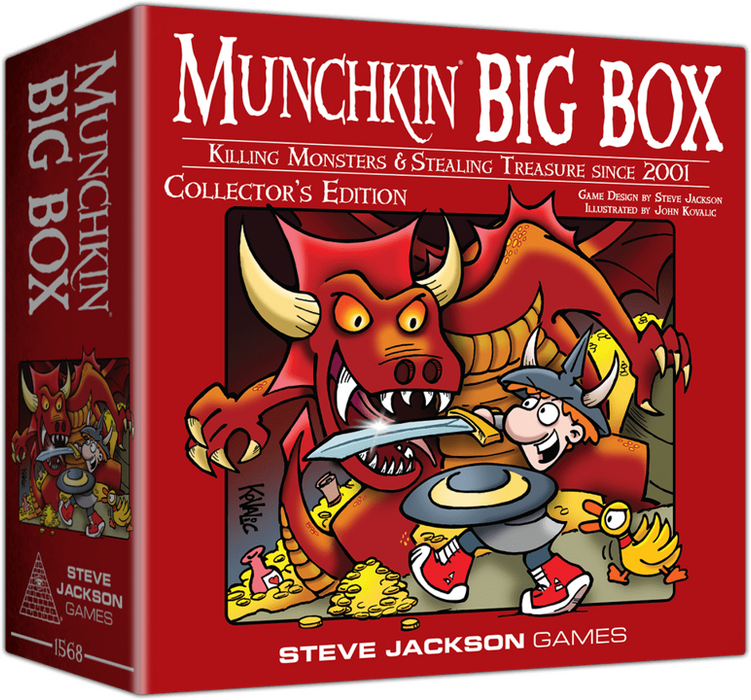 Munchkin Big Red Box Table Top Board Game - Pastime Sports & Games