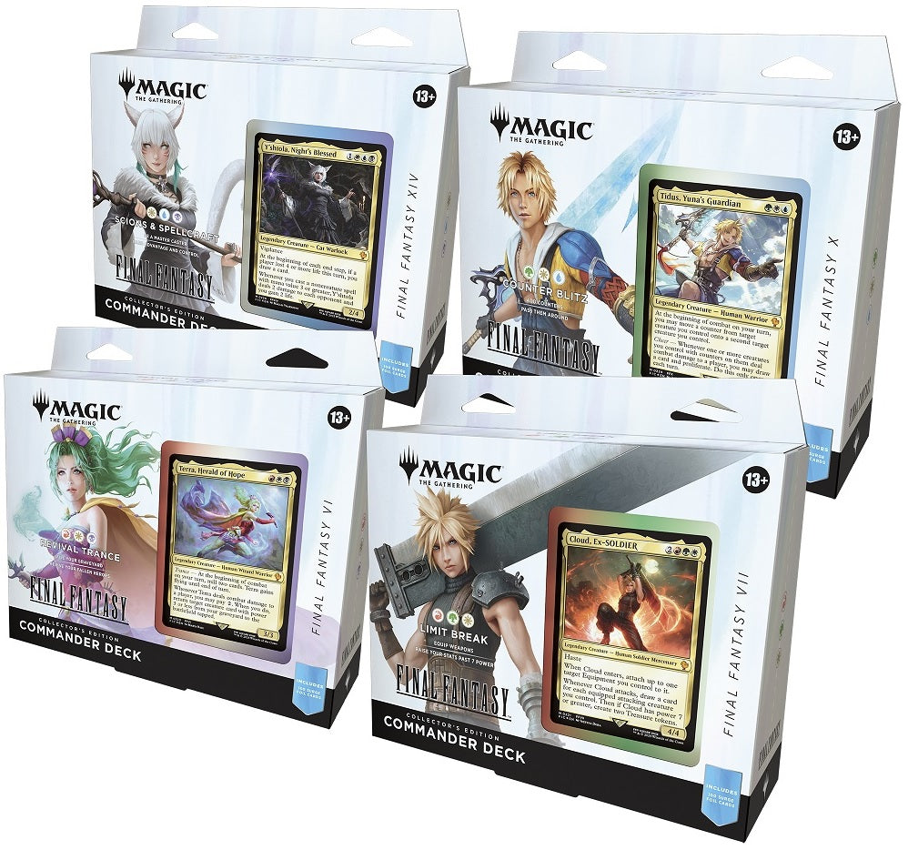 Magic The Gathering Final Fantasy Collector Commander Decks/Case
