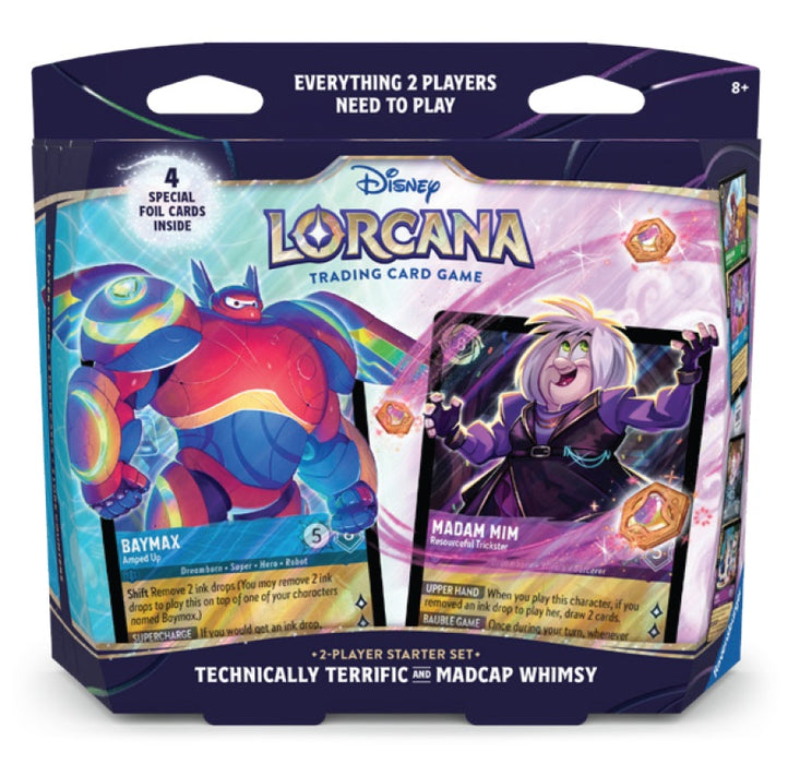 Disney Lorcana Two-Player Starter Set Technically Terrific & Madcap Whimsy - Pastime Sports & Games