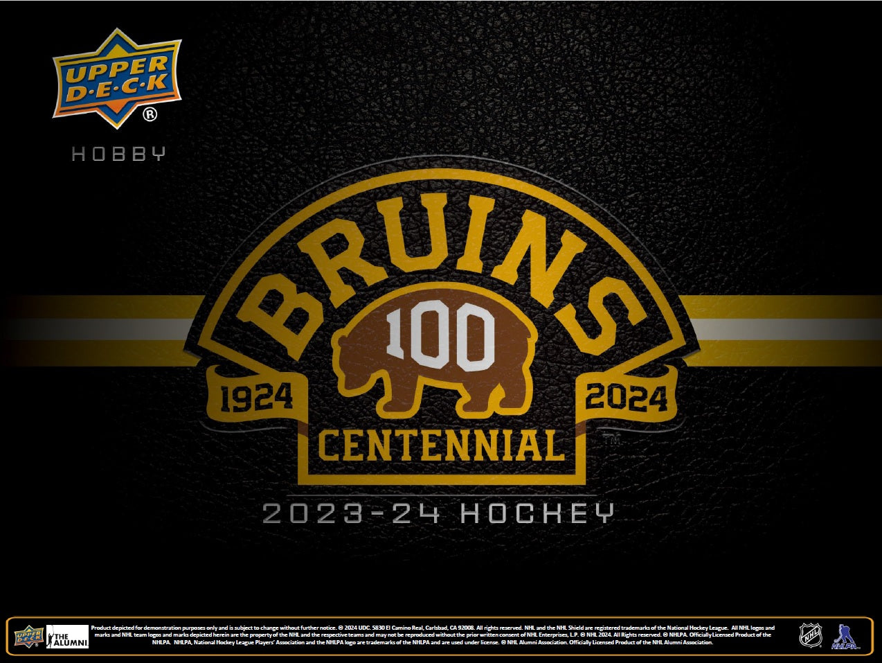 2023/24 Upper Deck Boston Bruins Centennial NHL Hockey Hobby Box PRE ORDER
