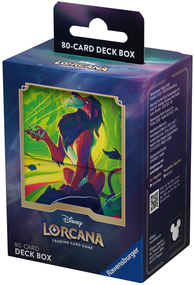 Disney Lorcana Deck Box Scar