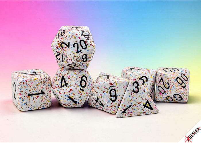 Speckled 7-Piece Polyhedral Dice Set Birthday