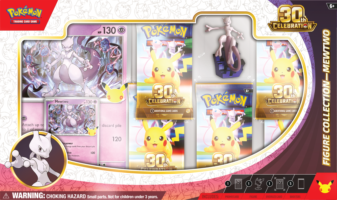 Pokemon 30th Celebration Mew/Mewtwo Figure Collection Box/Case PRE ORDER