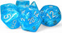 Luminary 7-Piece Mega-Hedral Dice Set Sky With Silver (CHX22566)