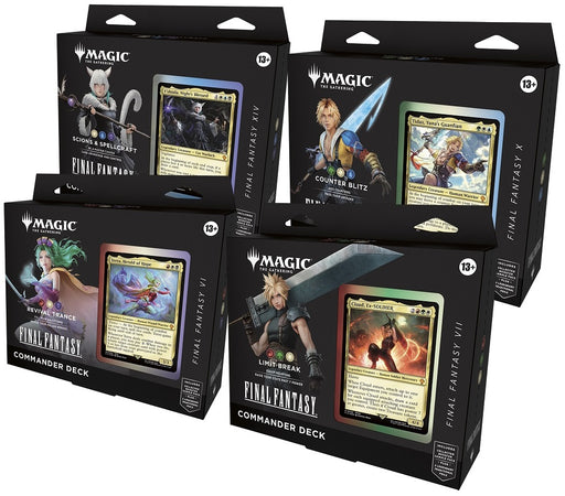 Magic The Gathering Final Fantasy Commander Decks/Case - Pastime Sports & Games