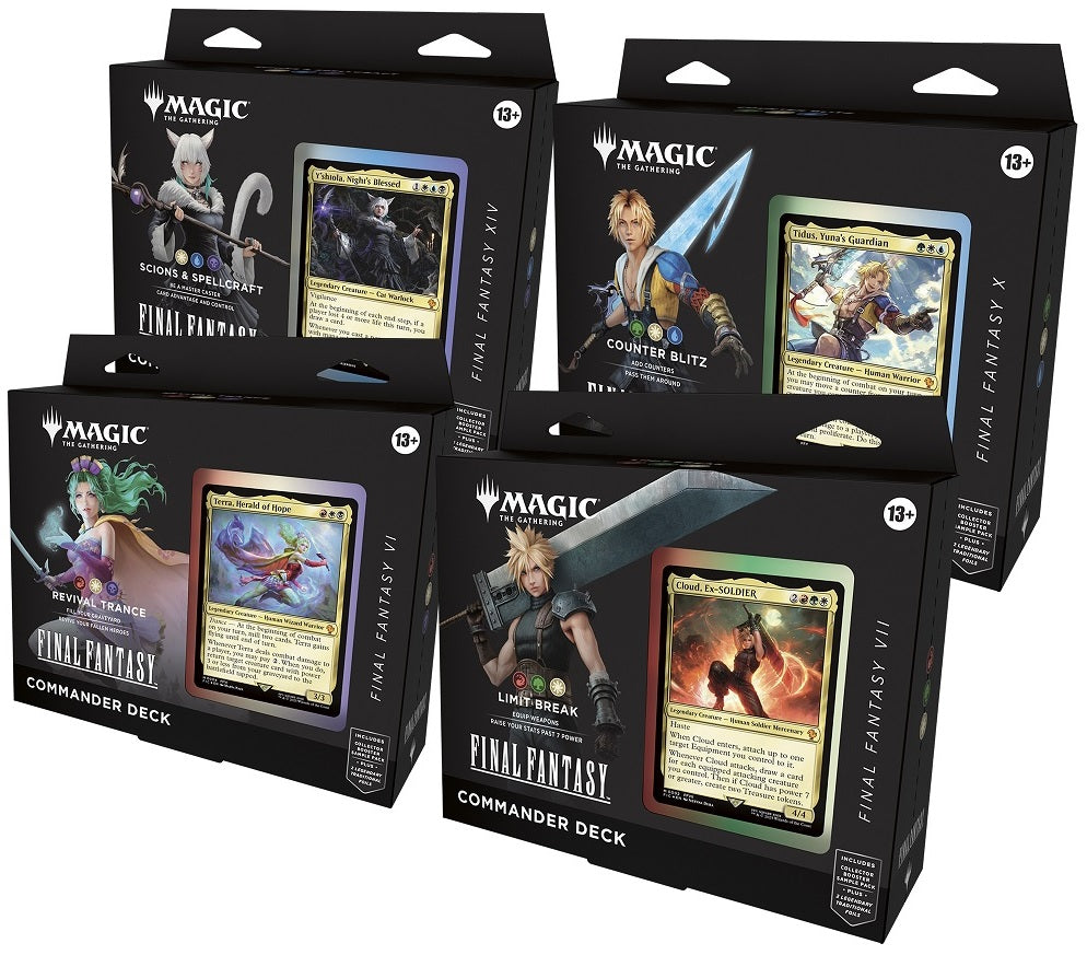 Magic The Gathering Final Fantasy Commander Decks/Case - Pastime Sports & Games