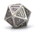Dire D20 Mythica Battleworn Silver - Pastime Sports & Games
