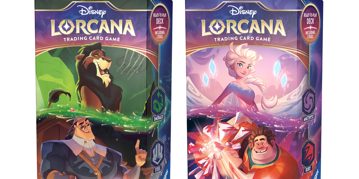 generic lorcana tcg: shimmering skies: starter decks: both emerald Disney Lorcana: Shimmering Skies - Starter Deck (Emerald & Steel) main image 0