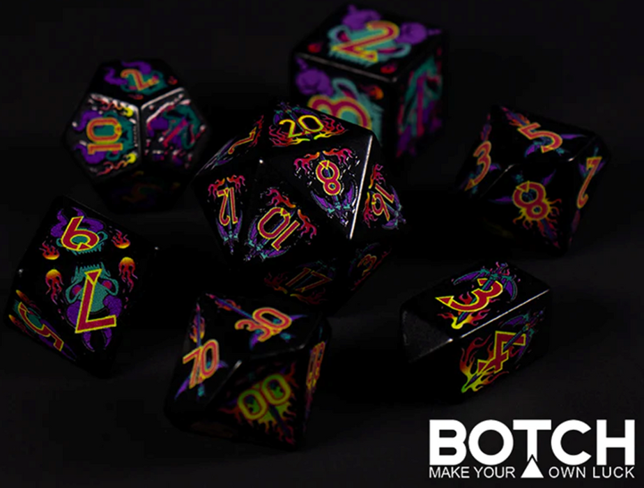 Botch Dice Infernal Might 7-Piece Dice Set