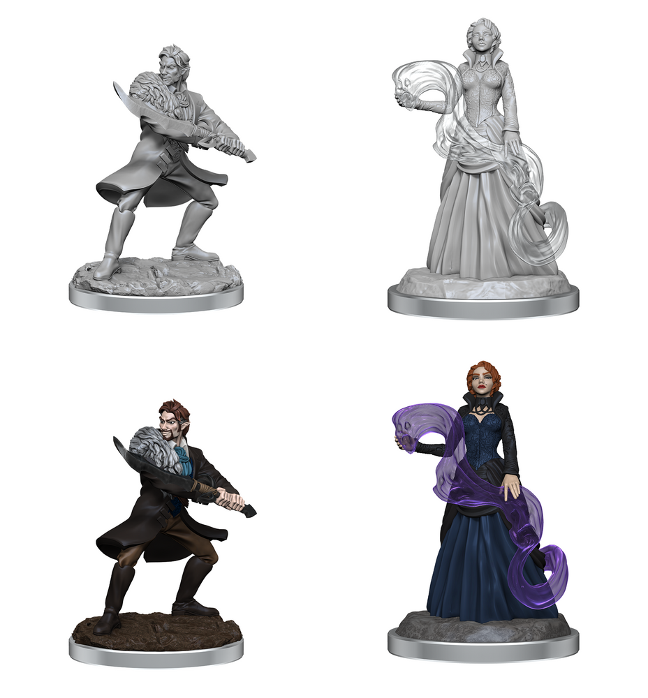 Critical Role Unpainted Miniatures Vampire & Necromancer Nobles