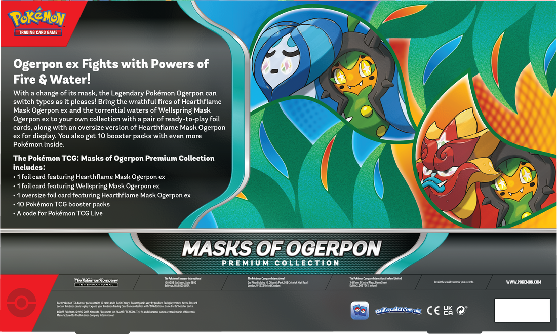 Pokemon Masks Of Ogerpon ex Premium Collection - Pastime Sports & Games