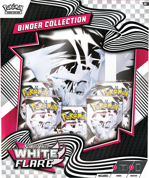 Pokemon White Flare Binder Collection Box / Case - Pastime Sports & Games