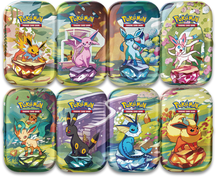 Pokemon Prismatic Evolutions Mini Tins - Pastime Sports & Games