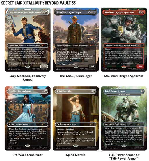 Magic The Gathering Secret Lair Fallout Beyond Vault 33 Regular Edition - Pastime Sports & Games