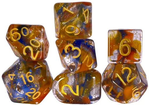 Diffusion 7-Piece Dice Set Cosmic Cliffs