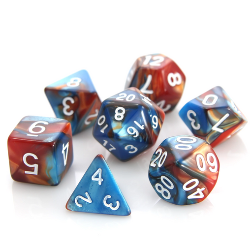 Die Hard Dice 7-Piece Dice Set Copper And Turquoise Alloy - Pastime Sports & Games