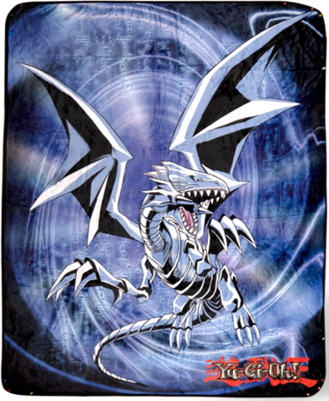 Yu-Gi-Oh! Blue-Eyes White Dragon Fleece Throw Blanket