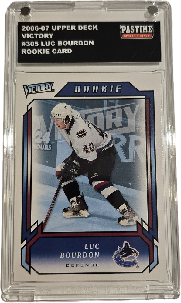 Luc Bourdon 2006-07 Upper Deck Victory Rookie Card #305 Encased in Magpro - Pastime Sports & Games