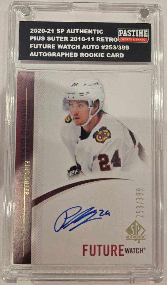 Pius Suter 2020-21 Future Watch Autographed Rookie Card #253/399 Encased in Magpro - Pastime Sports & Games