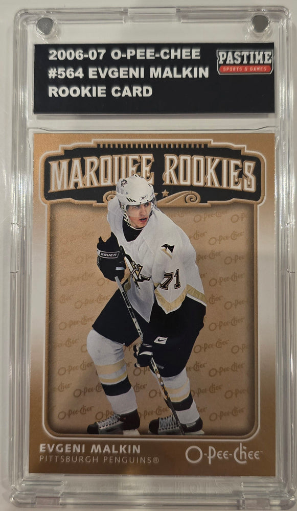 Evgeni Malkin 2006-07 O-Pee-Chee Rookie Card #564 Encased in Magpro - Pastime Sports & Games