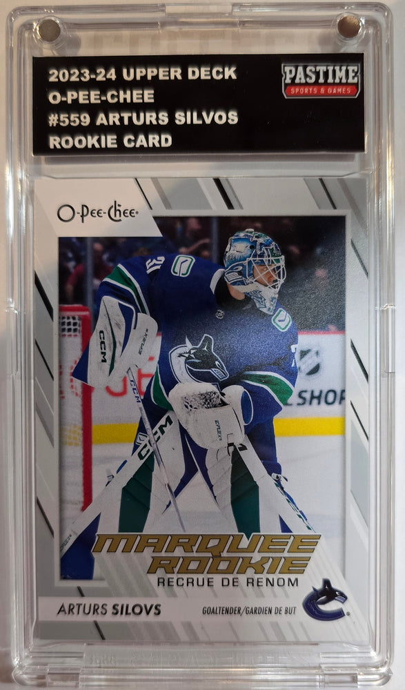 Arturs Silovs 2023/24 O-Pee-Chee Rookie Card #559 Encased in Magpro - Pastime Sports & Games