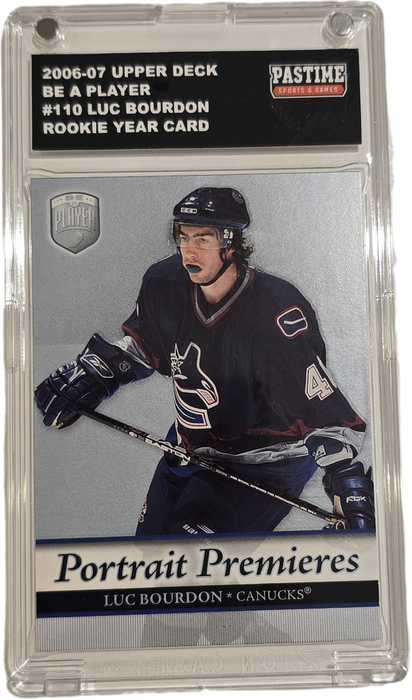 Luc Bourdon 2006-07 Be A Player Rookie Year Card #110 Encased in Magpro - Pastime Sports & Games